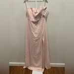 After Six  Strapless Notch-Neck Crepe A-Line Dress With Rhinestone Bows‎ Size 16 Photo 2