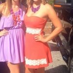 Illa Illa  Orange Strapless Dress Size Medium Photo 1