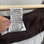 Robbie Bee Brown Teal Floral Print Beaded Neckline Cotton Dress Size 8 Beach Photo 10