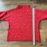 SheIn brick red faux pearls embellished sweater & tiered sleeves, plus size 3X Photo 10