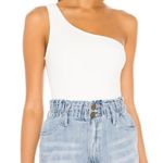 Show Me Your Mumu Revolve White Uno One Shoulder Bodysuit Size XS MSRP 78.00 Photo 3