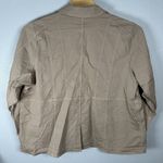 Lands' End NEW  Womens 3X/24W-26W Shirt Jacket Khaki Cotton Blend Chore Barn Photo 3