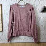 Evereve  Pink Kylar Pleated Sleeve Pullover - Size - Small Photo 0