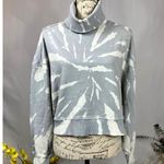 525 America Turtleneck Dolman Sleeves Sweatshirt Gray White L Size L Photo 0