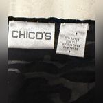 Chico's  Black and Green Paisley Scarf Photo 2