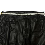 American Eagle  Stretch High-Waisted Vegan Leather Straight Cargo Pant Black Sz 2 Photo 7