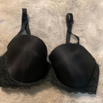 Victoria's Secret  Dream Angels 38DD Lined Demi Black Lace Sides Photo 0