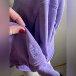 Aritzia TNA airy perfect fleece crop sweatshirt XS Purple Photo 6