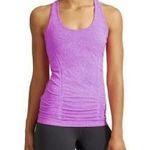 Athleta Fastest Track Racerback Ruched Scoop Neck Sleeveless Purple Tank Size XS Photo 7