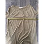 Free People Tan Waffle Knit Long Sleeve Thermal Shirt Top Women's Large Photo 5