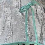 Etcetera  Aqua and Brown Leaf Print Midi Dress Photo 6