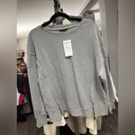 PRETTYGARDEN Elegant Gray Waffle Knit Sweater Photo 4