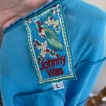 Johnny Was Blue Buttoned Relaxed Tank Top Photo 7