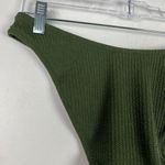 J.Crew NWT  Textured Curved Waist Cheeky Bikini Bottom Green Size Medium M NEW Photo 9