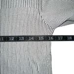 Athleta Flurry Base Layer Gray Turtleneck Long Sleeve Striped Top SMALL Photo 5