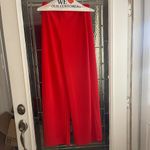 Lasula Womens Sexy Front Split Pants In Red Size 14 Photo 1