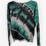 Rock & Republic Green Tie-Dye Scoop Neck Strappy Pullover Sweater Size Small Photo 2
