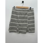 Ripskirt Womens Geometric Mini Wrap Skirt Size M Cream Beach Swim Cruise Pool Black Size M Photo 1