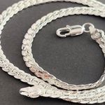 Elegant 925 sterling silver Necklace with gift box Photo 9