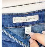 NEW Women's Denim Embroidered A Line Skirt size 6 Boho Stretch 18.5" Photo 3