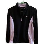 Brooks Brothers 346 Black 1/4 Zip Fleece Pullover Photo 0