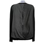 Lululemon Still At Ease Black Vented Pullover Sweater Top Photo 9