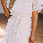 Cream Pom Pom Dress White Photo 0