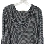 Hayden Los Angeles Grey Striped Long Oversized Hoodie Pullover Photo 6