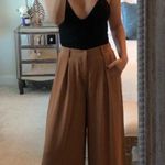 Tronjori Palazzo Pants Trousers M NWT High Waist Casual Wide Leg Tiktok Viral Tan Size M Photo 11