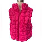 NEW IN Magenta pink Bubble Quilted Puffer Vest NEW Size L Photo 2