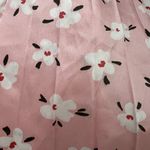 ASOS  Skirt Womens 4 Pink Floral A-Line Pleated Satin Cottagecore Boho Balletcore Photo 5