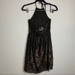 SADIE X Sage Velvet Floral Halter Neck Dress Sz S NWT Black Photo 9