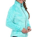 The North Face Women's Osito Fleece Full Zip Jacket Aqua Blue Size Small Photo 14