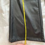 SheIn  faux leather black high waisted pants small petite Photo 2