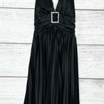 Speechless Black Halter Rhinestone Buckle Pleated Skirt Party Dress Size XS Photo 11