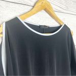 Ivanka Trump  Black & White Trim Open Tie Sleeve Blouse Top Size Small Photo 6