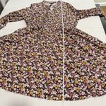 Torrid NWT Colorful Ditsy Floral Stretch Challis Tie Neck Dress Size 1X Pockets Photo 11