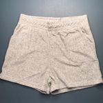 Gray Terry Cloth High Rise Shorts With Pockets Size M Photo 0