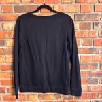 EXPRESS  womens silver sequins skull sweatshirt black S Photo 2
