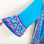 Flying Tomato Blue Paisley Boho Tunic Dress Photo 3