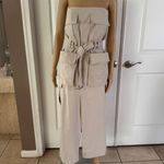 ZARA Off Shoulder Midi Cargo Dress Photo 10