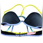 Victoria's Secret 34 C Fabulous Bikini Top Black Purple Padded Photo 2