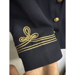 Mondi Women's Vintage Military Nautical Double Breasted Blazer Jacket Sz 38 M/L Blue Size M Photo 6