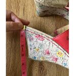 BOC Born Concepts Vtg Floral Wedge Mule Size 8 Red Photo 5
