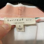 Current Air  Open Front Palm Tree White Pink Bomber Jacket Womens S Coconut Girl Photo 2