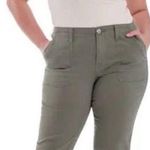 1822 SALE! Khaki Green Cropped Utility Pants Size 8 EUC Photo 5