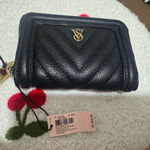 PINK - Victoria's Secret  Black Quilted Wallet Photo 0