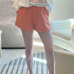 SheIn Women’s Orange Sweatshorts Small Photo 0