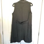 Topshop  Long Charcoal Sleeveless Vest Size US 6 Photo 5