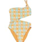 Roxy NWT  floral one shoulder one piece swim Photo 0
